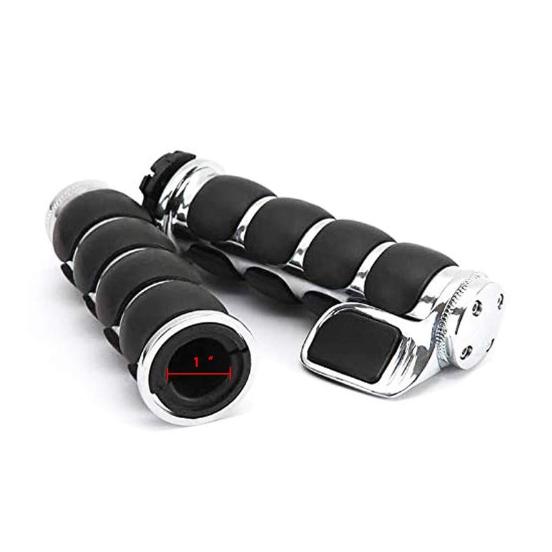 MOTLTECH Motorcycle Hand Grips 1" (25mm) Non-slip Hand Grip with Throttle Assist for Harley Yamaha Kawasiki Suzuki Cruisers Motorbikes Choppers - Image 2